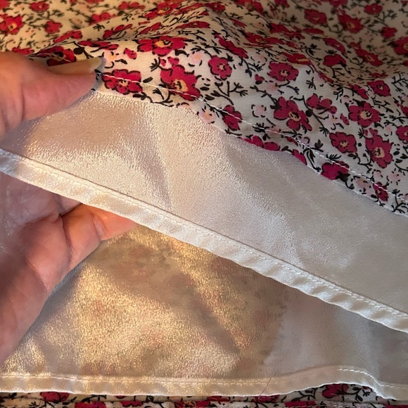 Nasty Gal Ditsy Bardot Cap Sleeve Floral Mini Dress On or Off Shoulder Size 0 - Picture 10 of 14